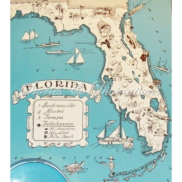 Florida Love Liked On Polyvore Map Of Florida Florida Pictures 