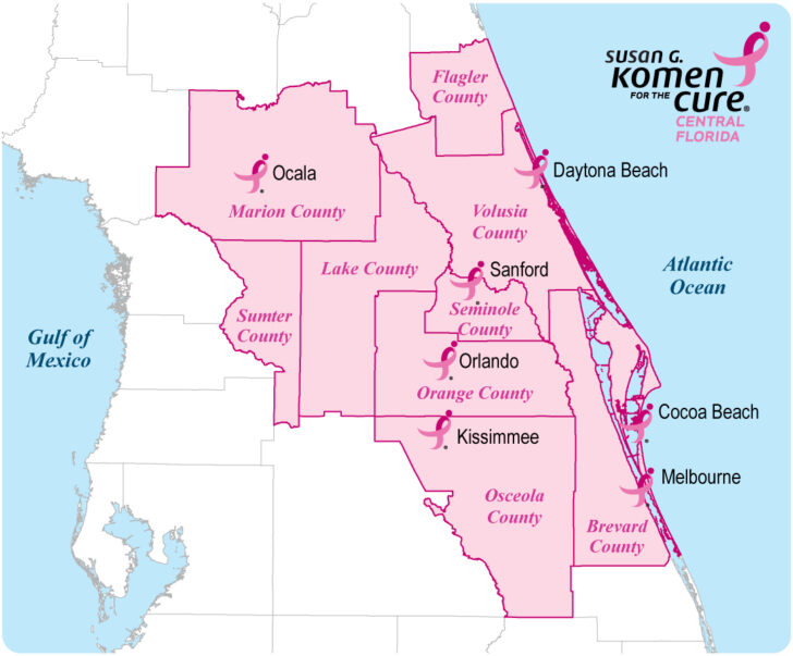 Central Florida County Map