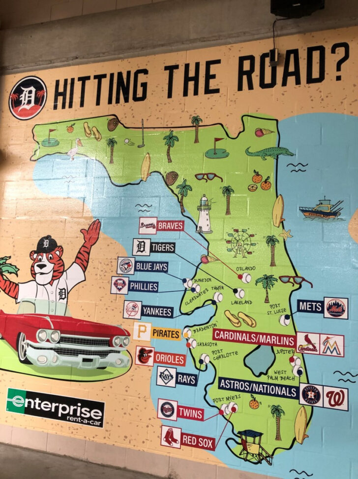 Minor League Baseball Florida Map