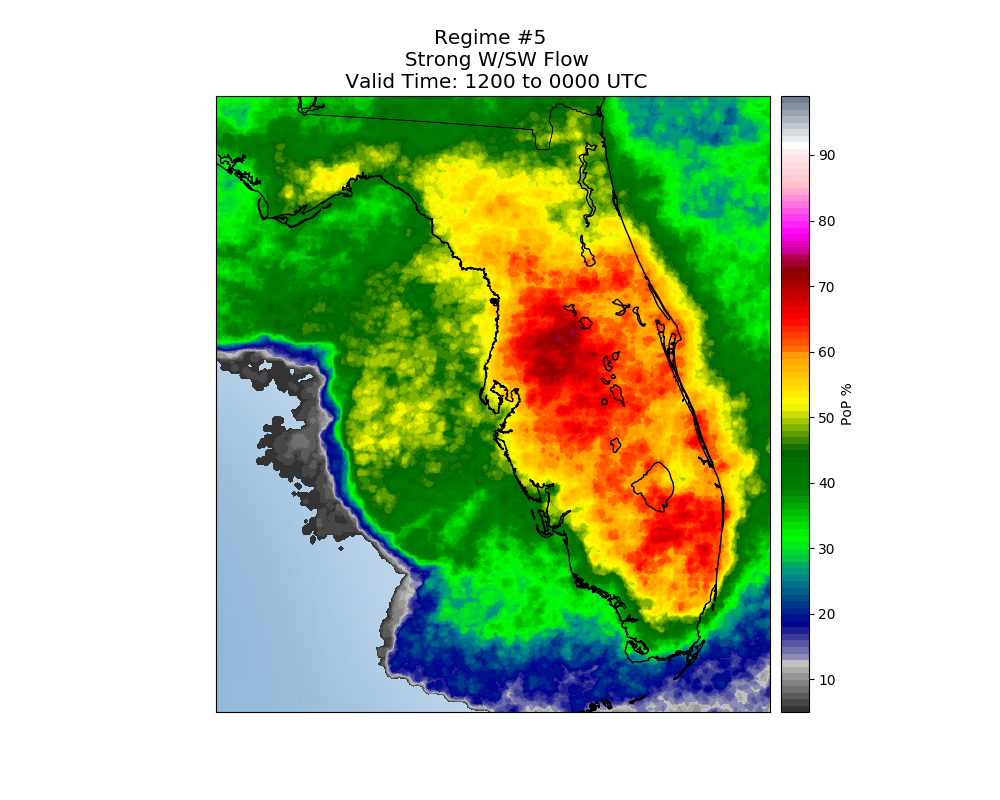 Florida Sea Breeze Regime 5 Seabreeze Florida Map Printable Maps