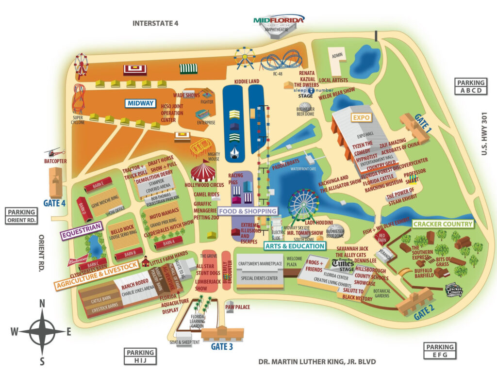 Florida State Fair Map | Wells Printable Map