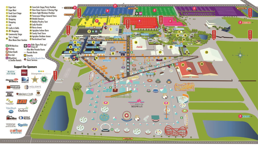 Florida State Fairgrounds Map Printable Maps | Wells Printable Map