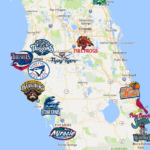 Florida State League Map Minor League Baseball Florida State League