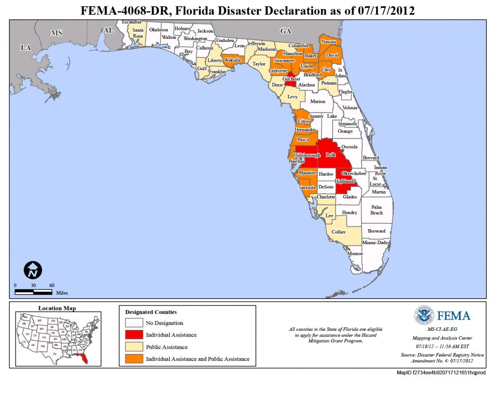 Florida Tropical Storm Debby Dr 4068 Fema gov Fema Flood Maps 