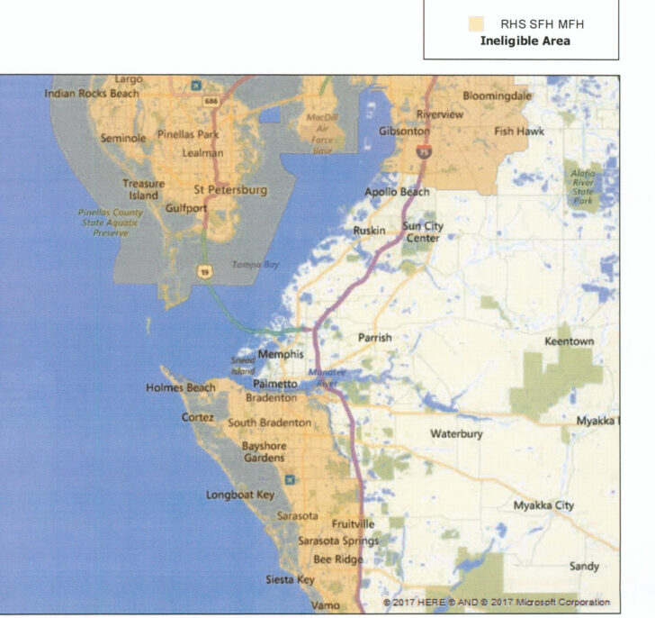 Florida Usda Home Loan Map