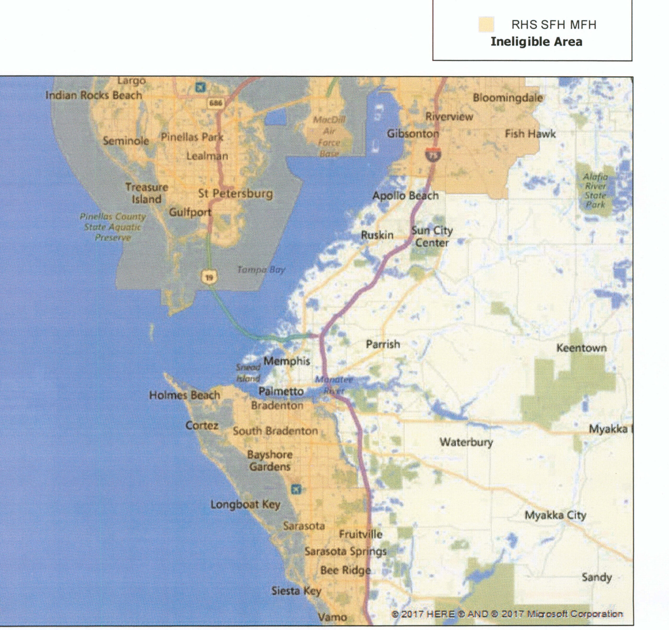 Florida Usda Rural Development Usda Home Loans Map Florida 