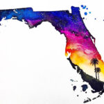 Florida Watercolors Illustration Watercolorgalaxy