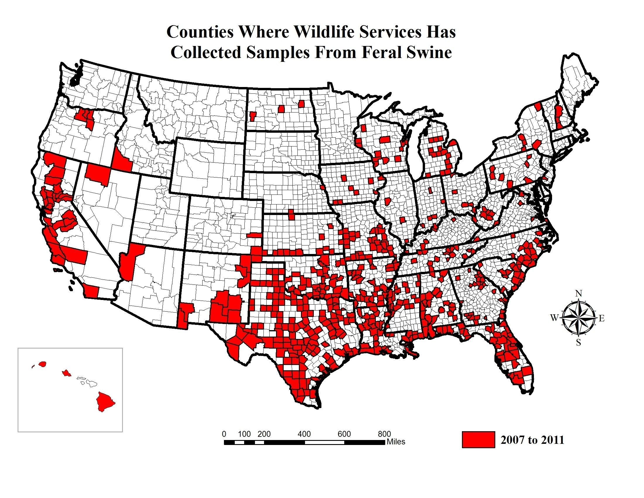 Florida Wild Hog Population Map Printable Maps