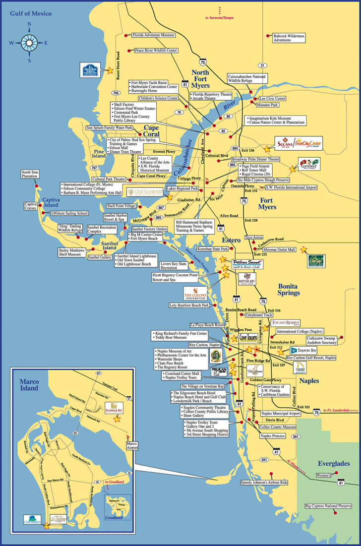 Printable Map Of Fort Myers Florida