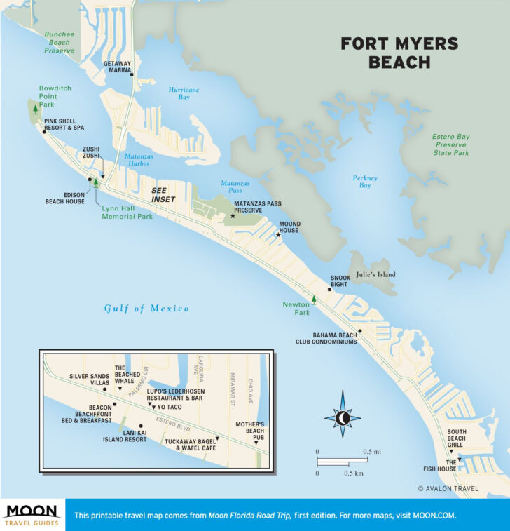 Fort Myers Beach Maps Maps | Wells Printable Map