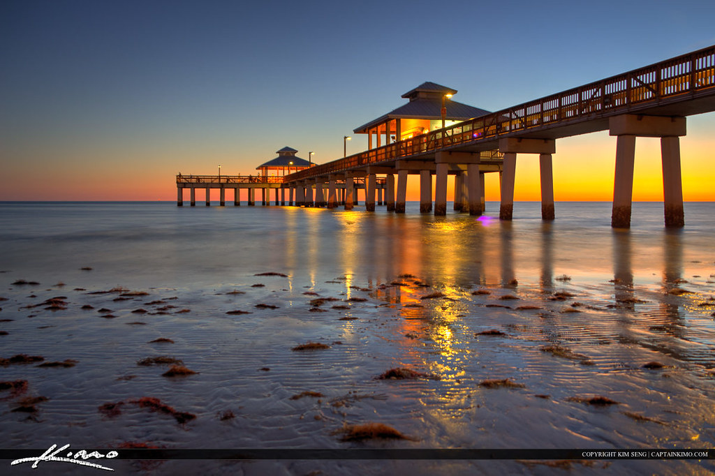 Fort Myers Beach Pier Florida At The Gulf Coast HDR Images Flickr