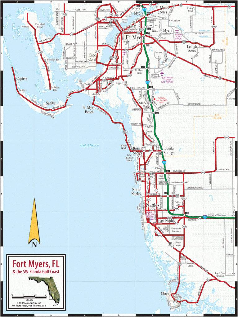 Fort Myers Naples Fl Map Google Maps Fort Myers Florida Printable 