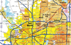 Fort Worth Texas Map Glossy Poster Picture Photo Banner Print Etsy