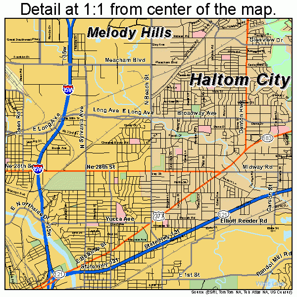 Fort Worth Texas Street Map 4827000