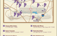 Fredericksburg Texas Winery Map Printable Maps