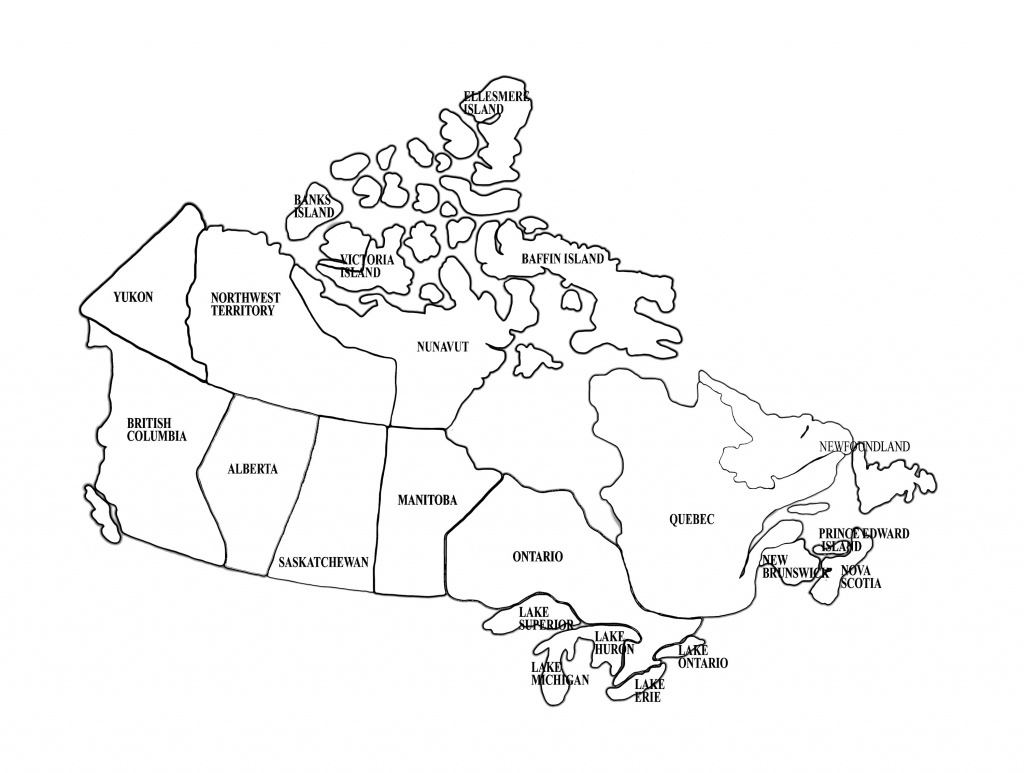 Free Printable Map Of Canada Provinces And Territories Printable Maps