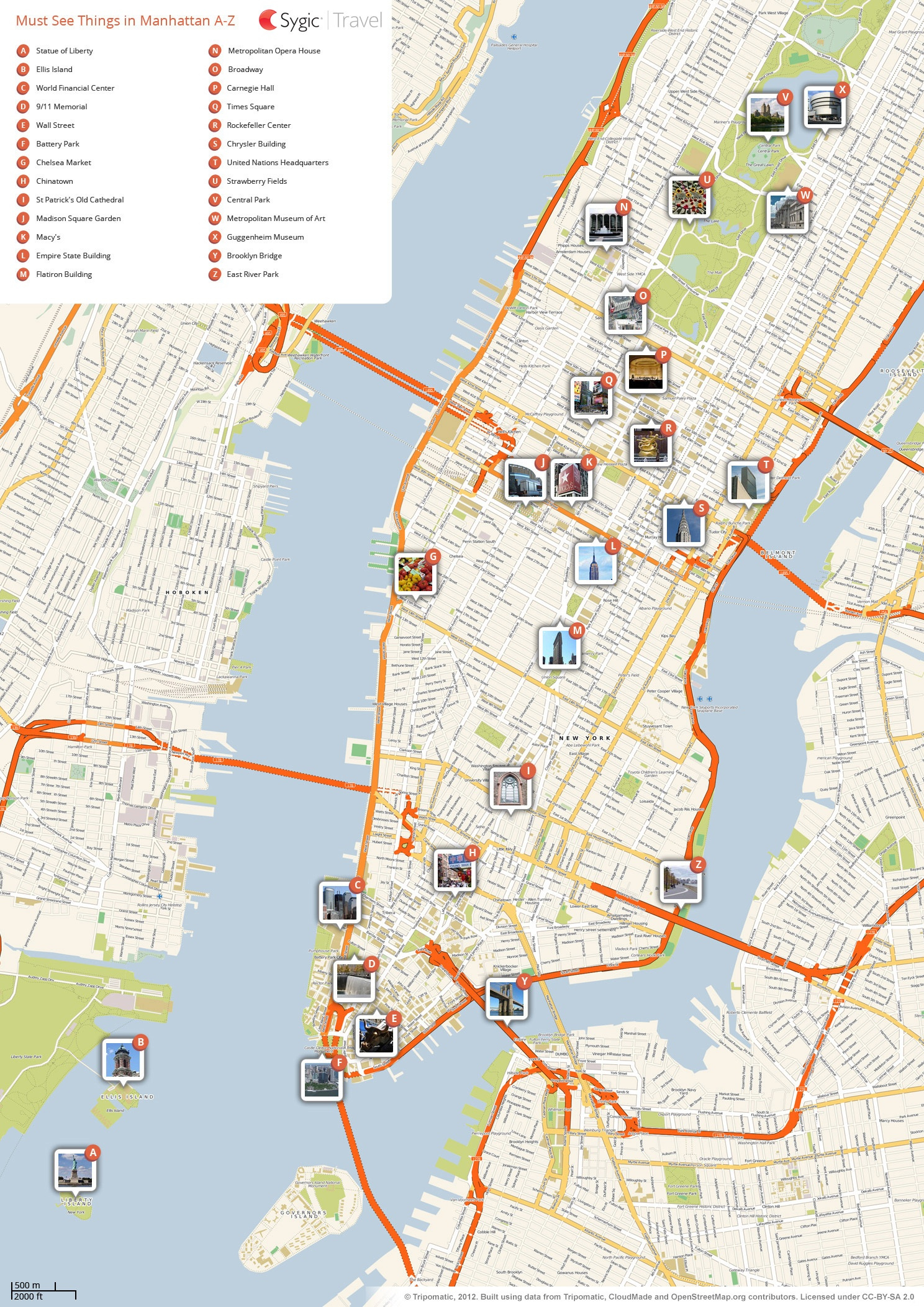 Free Printable Map Of Manhattan Free Printable