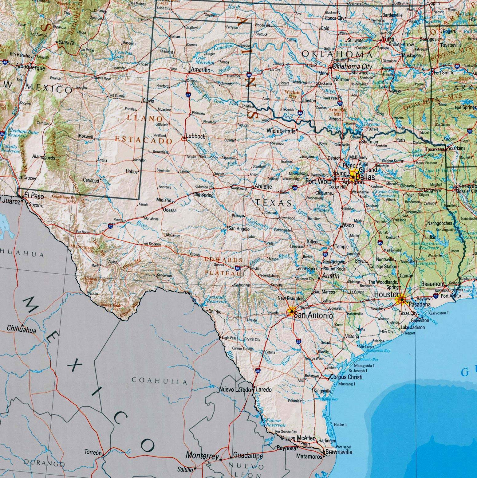 Free Texas Highway Map Printable Maps
