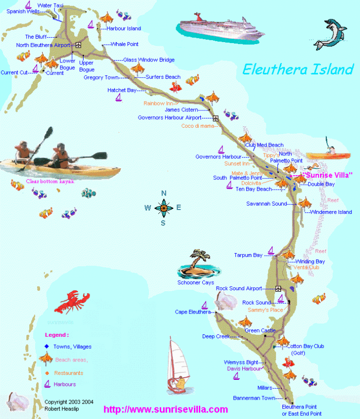 Venice Fl To The Freeport, Bahamas Map