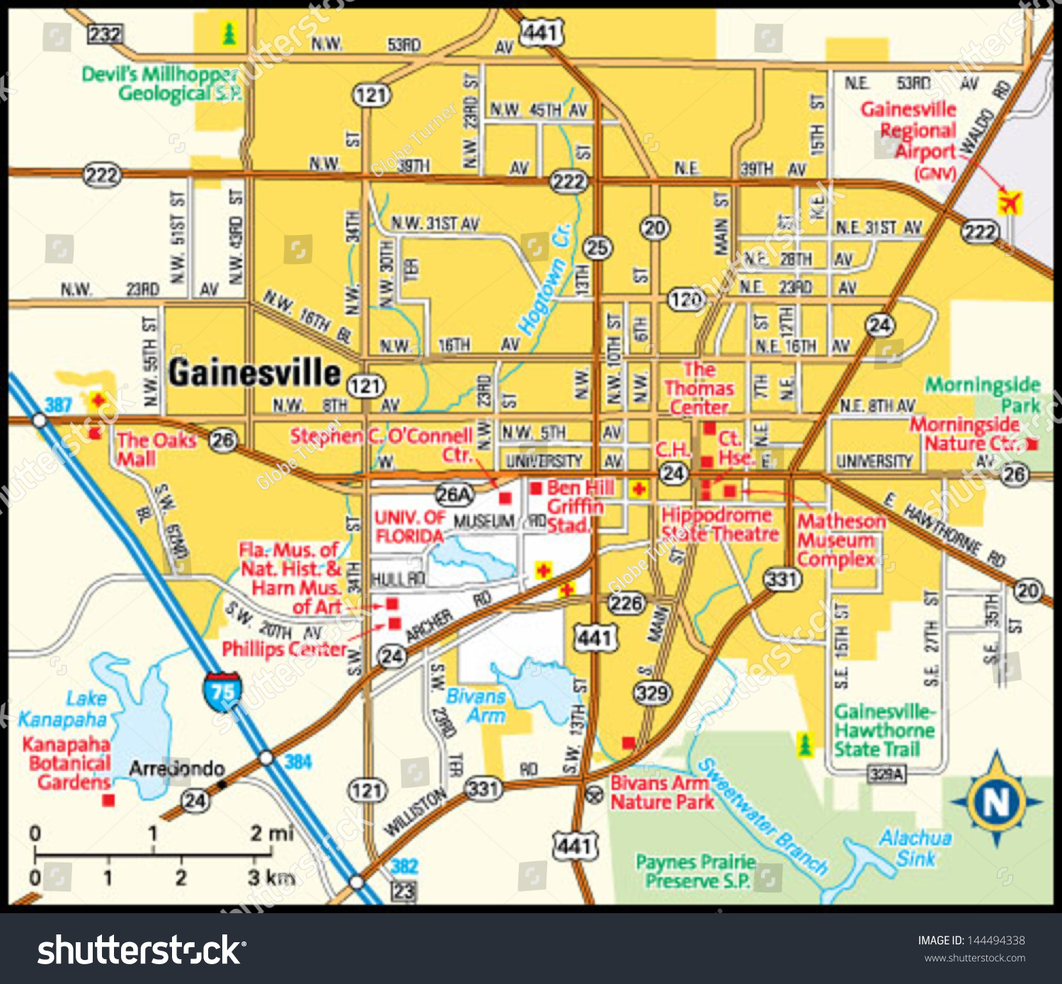 Gainesville Florida Map Map Of Gainesville Florida Area Printable Maps 1 