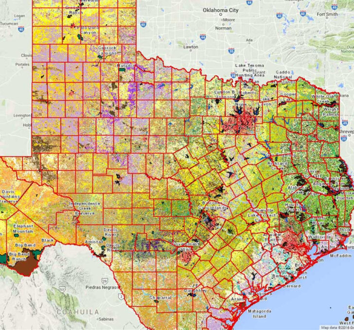 Texas Fishing Gis Map