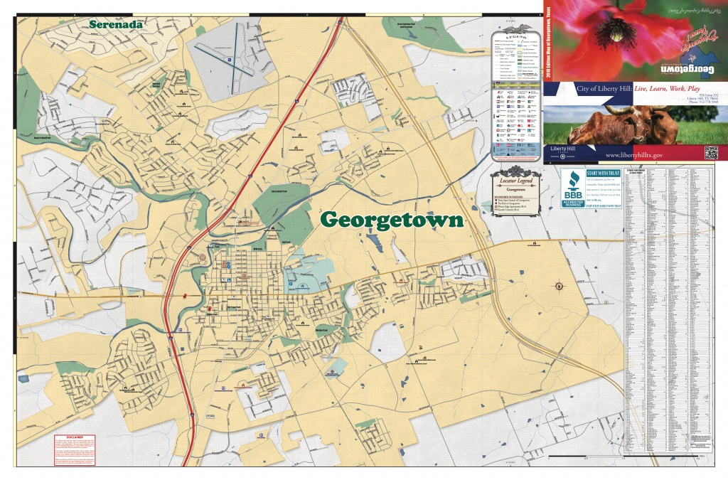 Georgetown Texas Map Printable Maps