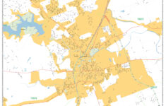 Georgetown Texas Wall Map Basic Style By MarketMAPS