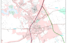 Georgetown Texas Wall Map Premium Style By MarketMAPS