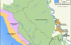 Giant Redwoods California Map Printable Maps