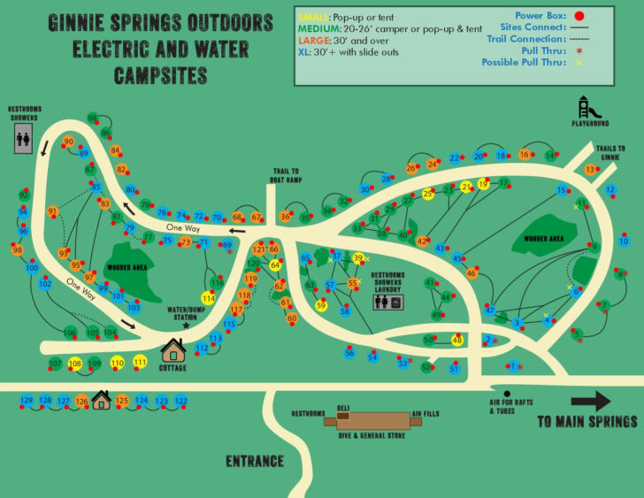 Ginnie Springs Florida Map