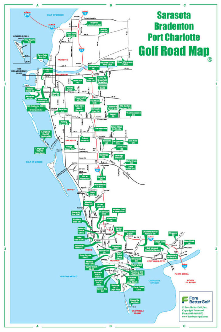 Sarasota Florida Map Golf Courses