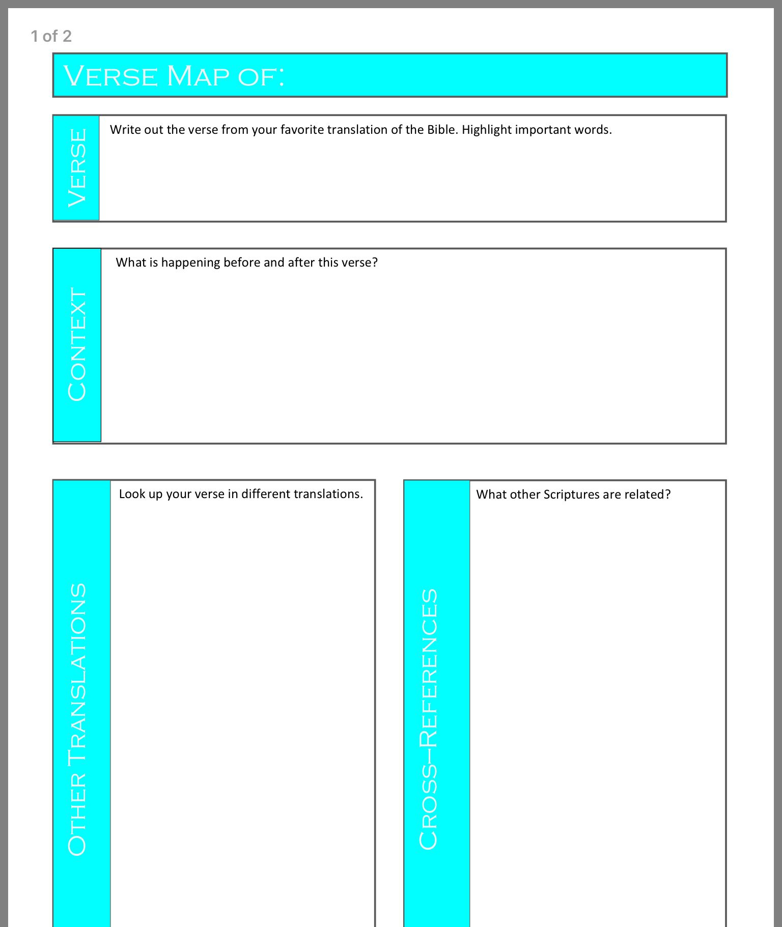 Good Template Verse Mapping Verse Mapping Read Bible Bible Reading Plan