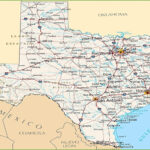 Highway Map Of Oklahoma And Texas