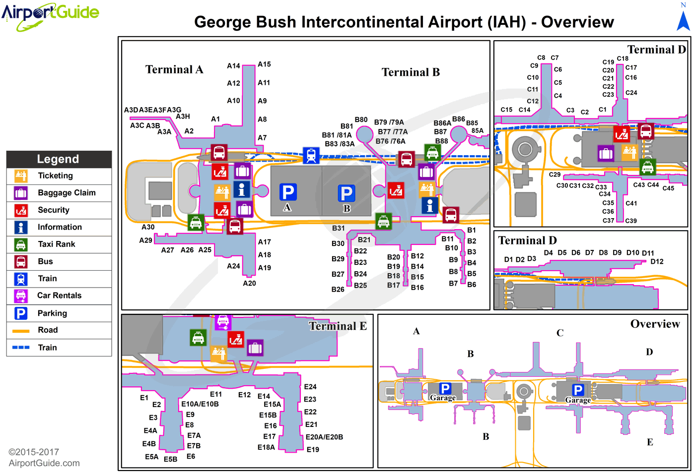 Houston George Bush Intercontinental Houston IAH Airport Terminal 