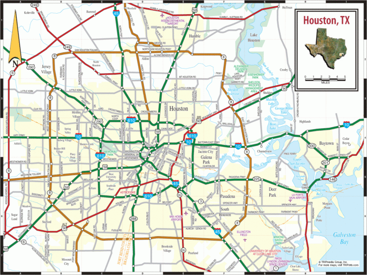 Road Map Of Houston Texas