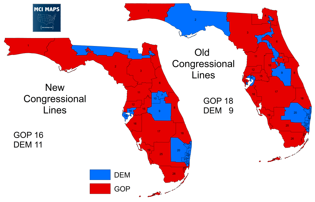 How Florida s Congressional Districts Voted And The Impact Of 