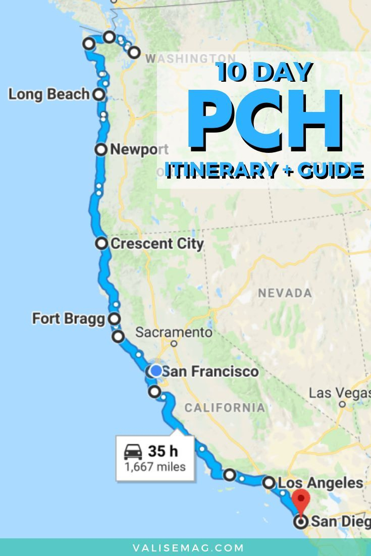 How To Complete An Epic Pacific Coast Highway Road Trip Road Trip Map 