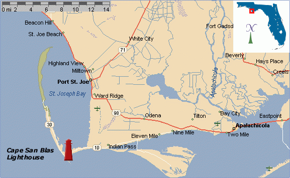 Info flheritage Maritime trail Lighthouses Map cfm name Cape San 