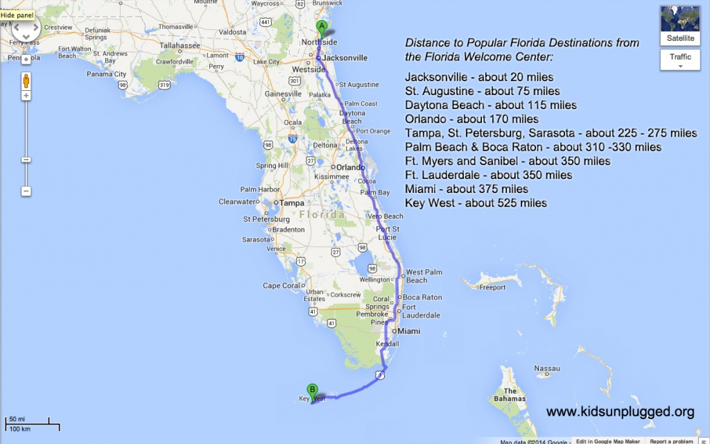 Interstate 95 En Floride Wikip Dia Map Of I 95 From Florida To New 1 