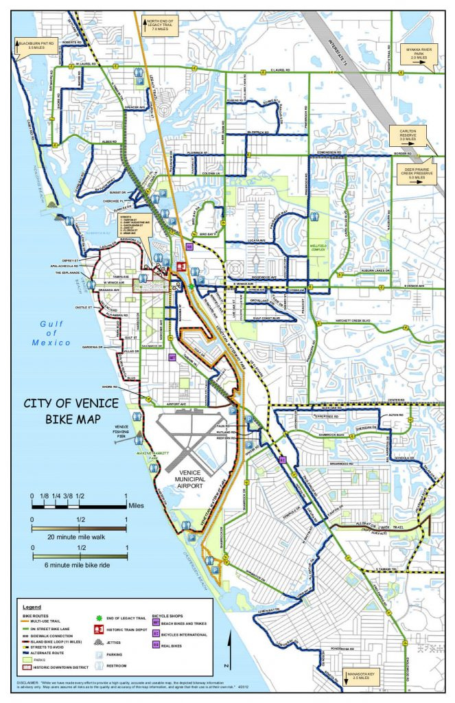 Island Parking Visit Venice Fl Map Of Florida Showing Venice Beach 