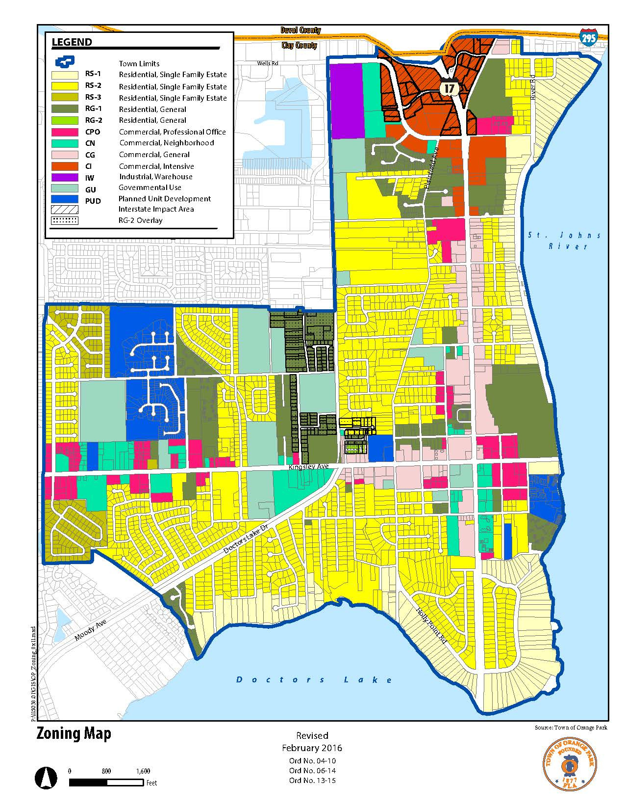 Jacksonville Fl Zoning Map Jacksonville Zoning Map Florida Usa 