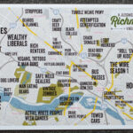 Judgmental Map Of Richmond Virginia 10 Postcards Etsy