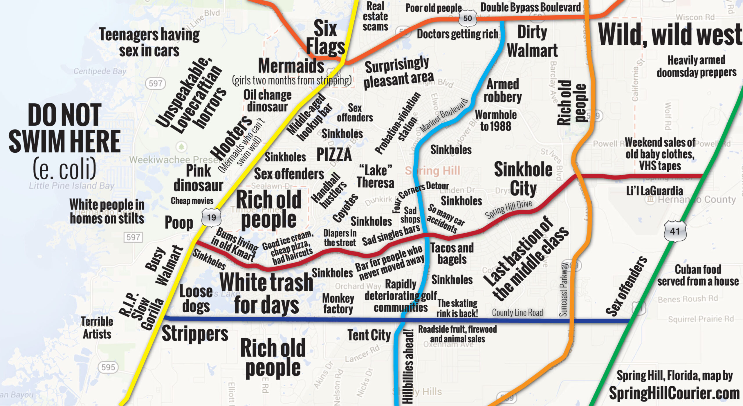 Judgmental Map Of Spring Hill Spring Hill Courier