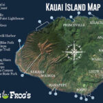 Kauai Island Map Na Pali Coast Hanapepe Poipu More