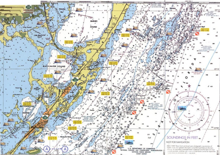 Florida Keys Nautical Map