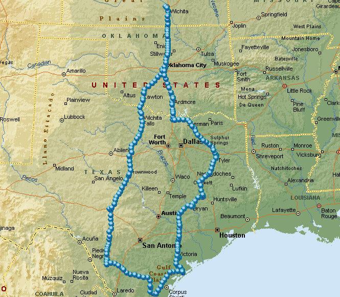 King Ranch Texas Map