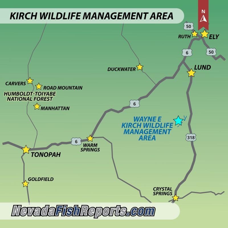 Kirch Wildlife Management Area Fish Reports Map