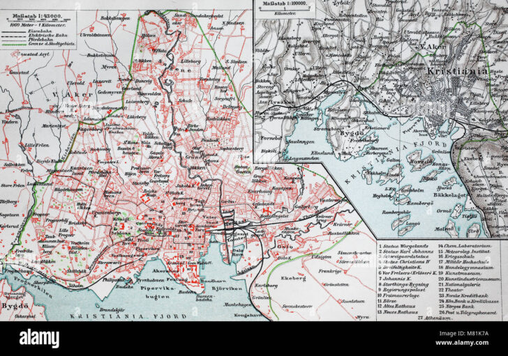 1892 Kristiania Tostrupgarden Map