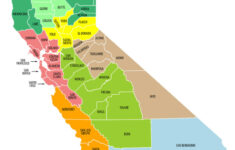 Labeled Map Of California With Capital Cities
