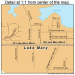 Lake Mary Florida Street Map 1238425